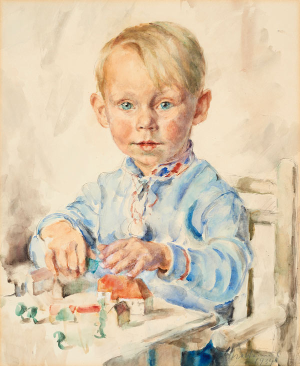 Kinderporträt von Elisabeth Noltenius. © Focke Museum